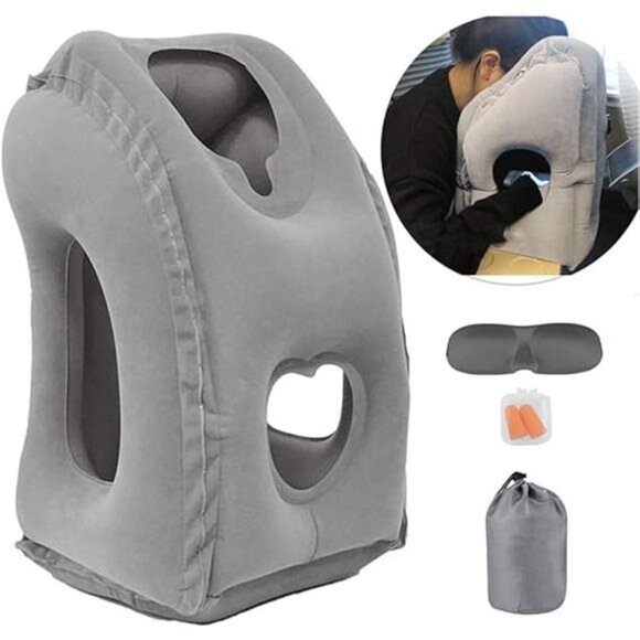 Inflatable Travel Air Pillow for Sleeping to Avoid Neck and Shoulder Pain - Picture 7 of 7